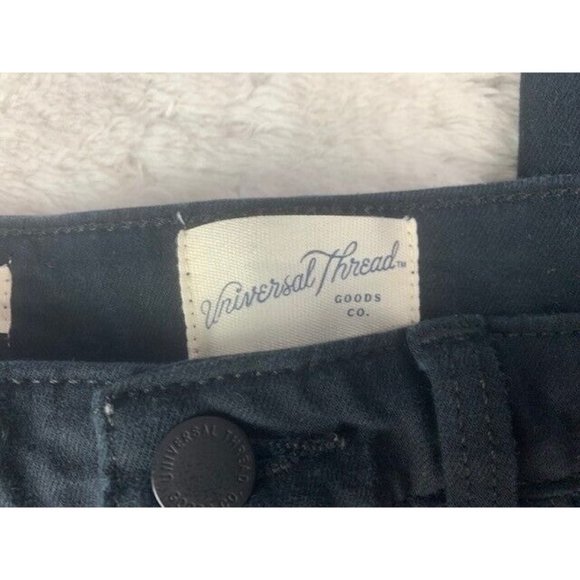 Universal Thread Size 8 Womens Jeans Black High Rise Skinny Stretch - Picture 4 of 6